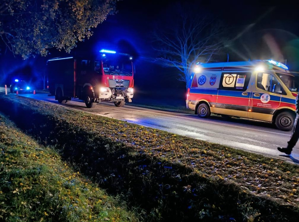 Poranny wypadek w Lubinii Małej