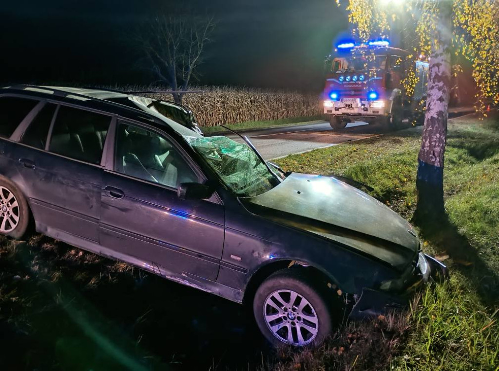 Poranny wypadek w Lubinii Małej