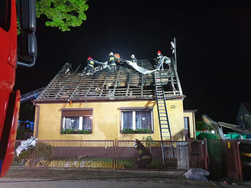 Pożar domu przy ul. Żerkowskiej