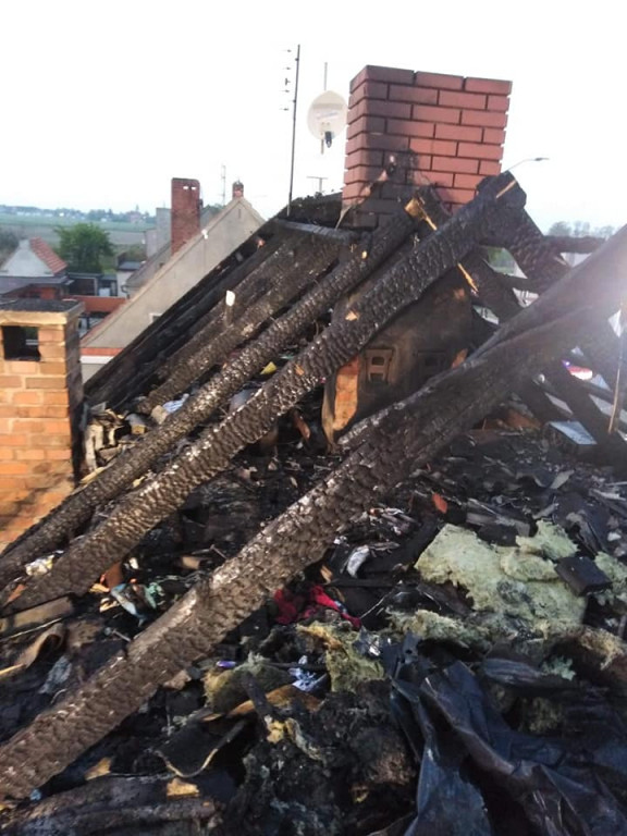 Pożar domu przy ul. Żerkowskiej