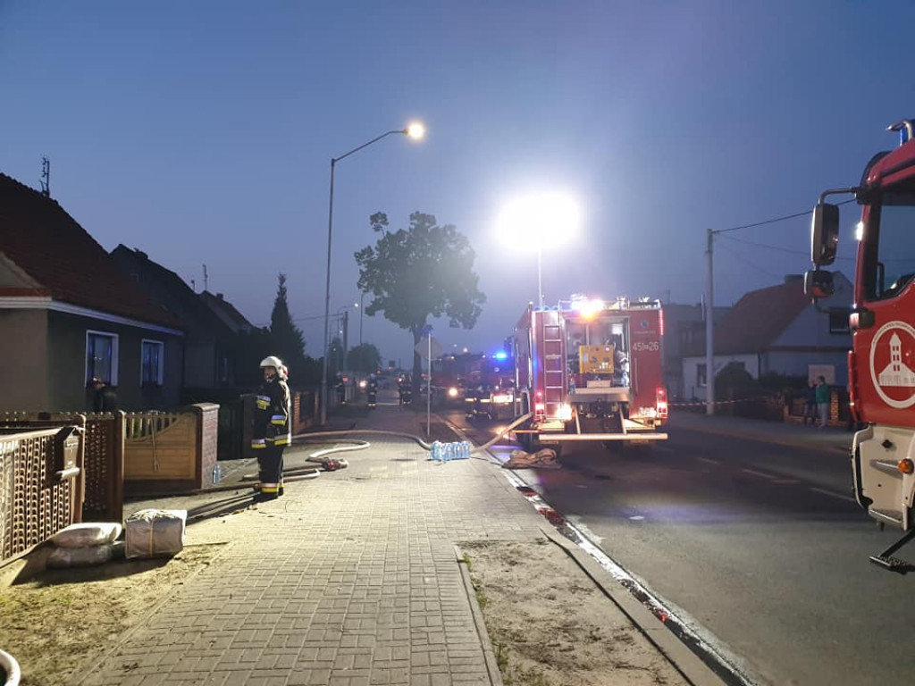 Pożar domu przy ul. Żerkowskiej