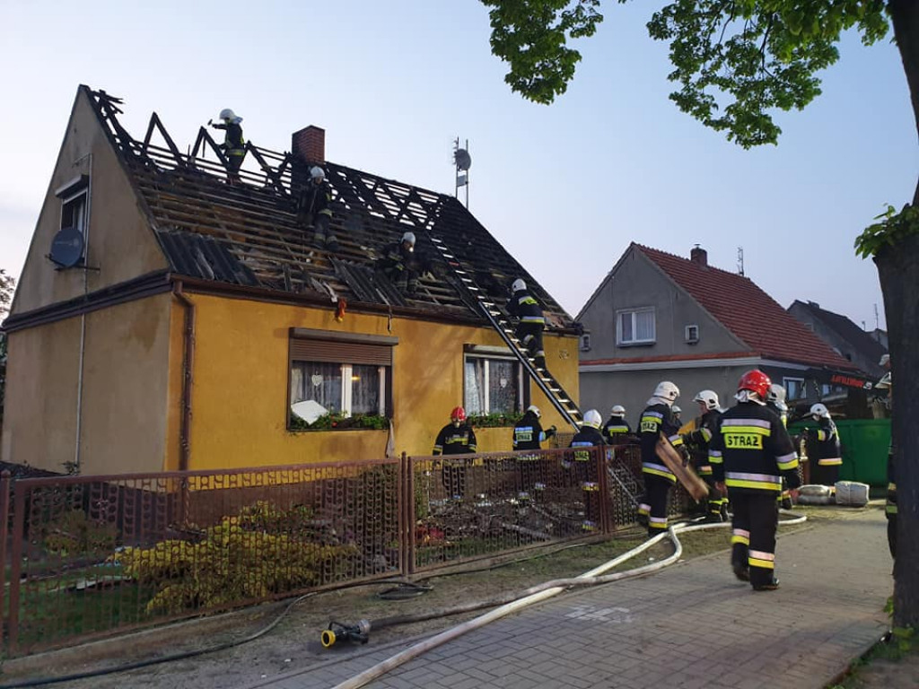 Pożar domu przy ul. Żerkowskiej