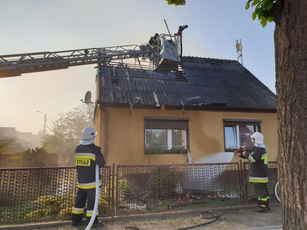Pożar domu przy ul. Żerkowskiej