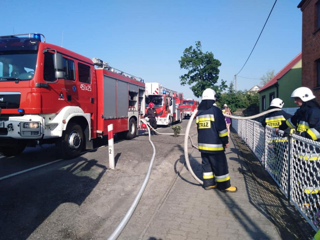 Pożar domu w Jaraczewie
