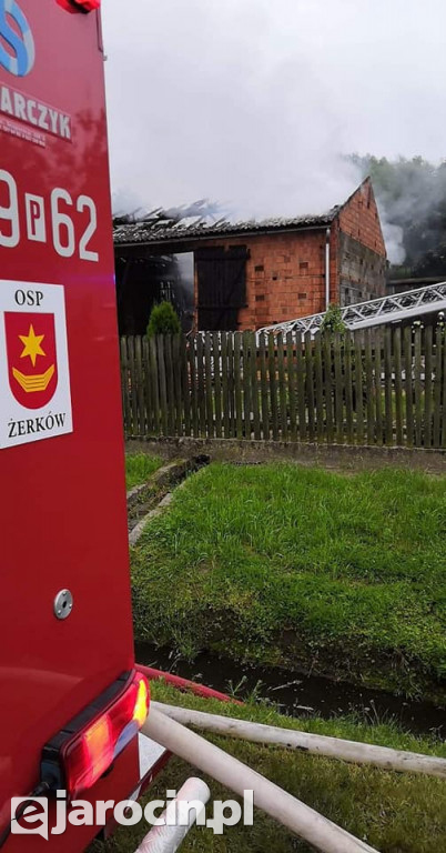Pożar stodoły w Brzóstkowie