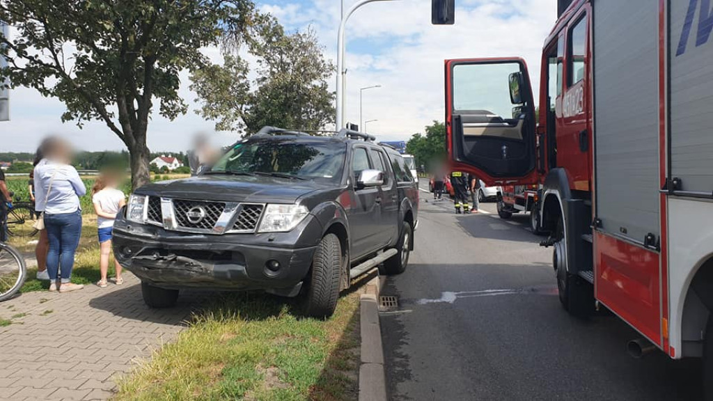Zderzenie na ul. Powstańców w Jarocinie
