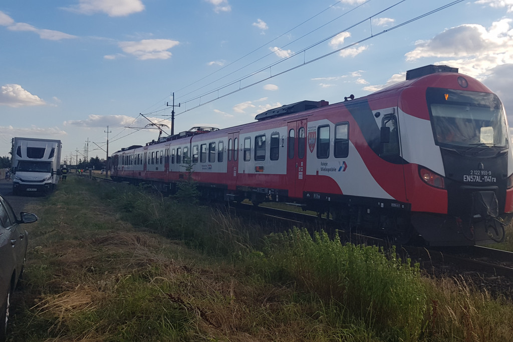Wypadek na przejeździe kolejowym