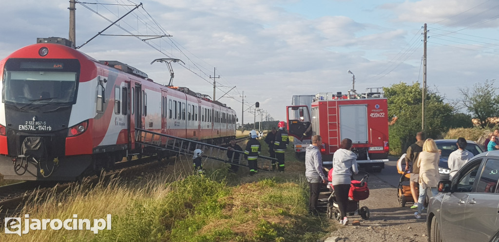 Wypadek na przejeździe kolejowym