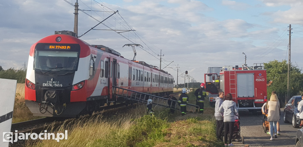 Wypadek na przejeździe kolejowym