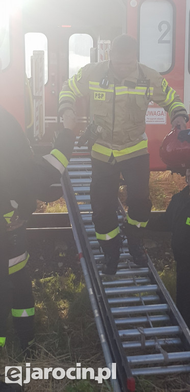 Wypadek na przejeździe kolejowym