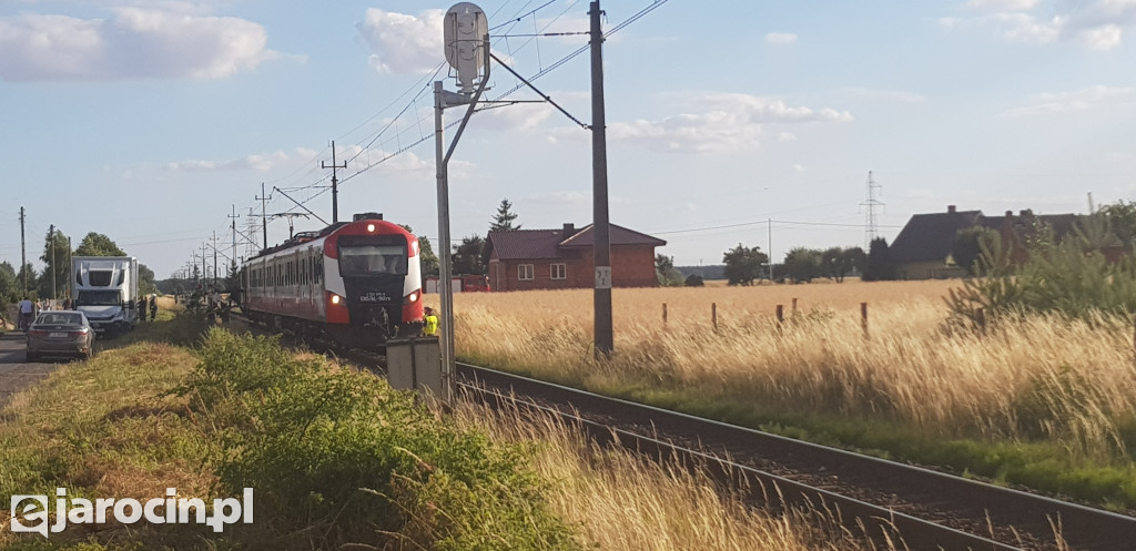 Wypadek na przejeździe kolejowym