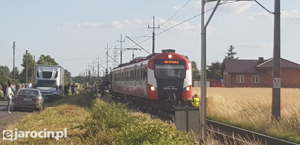 Wypadek na przejeździe kolejowym