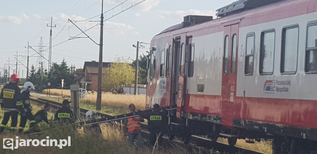 Wypadek na przejeździe kolejowym