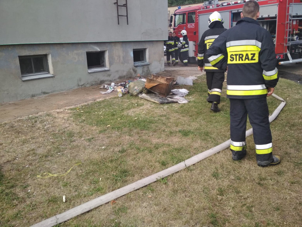 Pożar w domu w Hilarowie