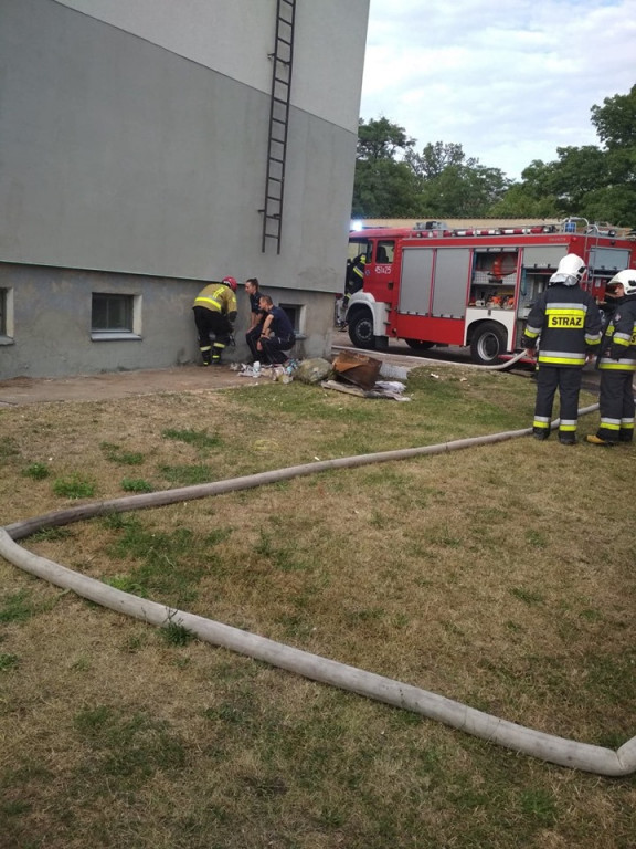 Pożar w domu w Hilarowie