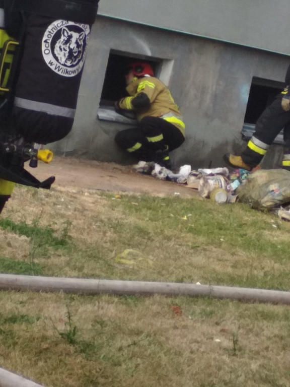 Pożar w domu w Hilarowie