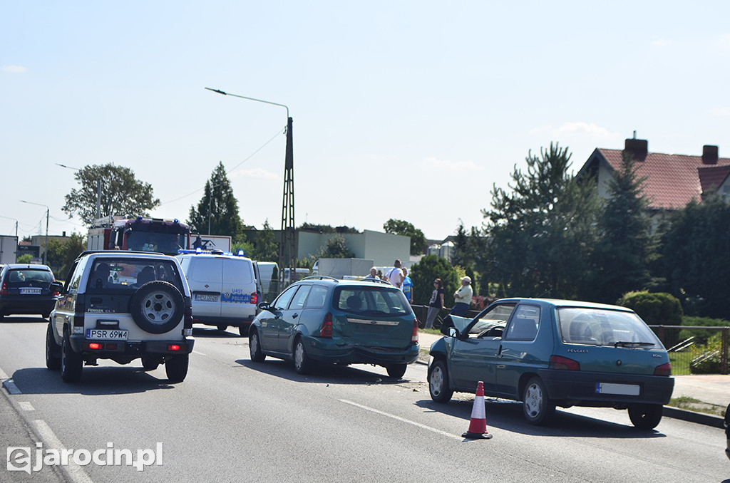 Wypadek na krajowej 