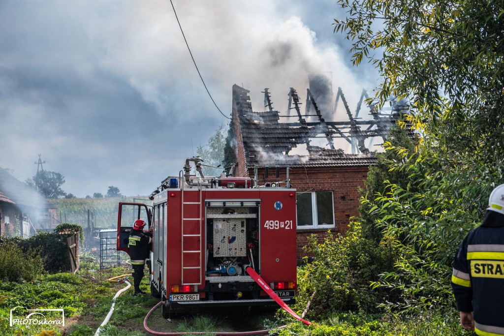 Koźmin Wlkp. Pożar domu