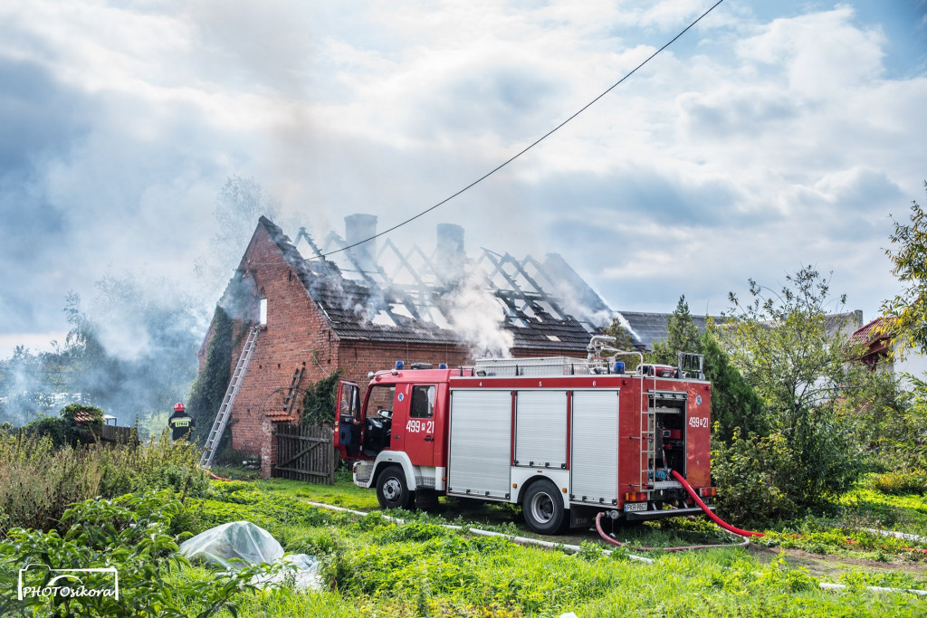 Koźmin Wlkp. Pożar domu