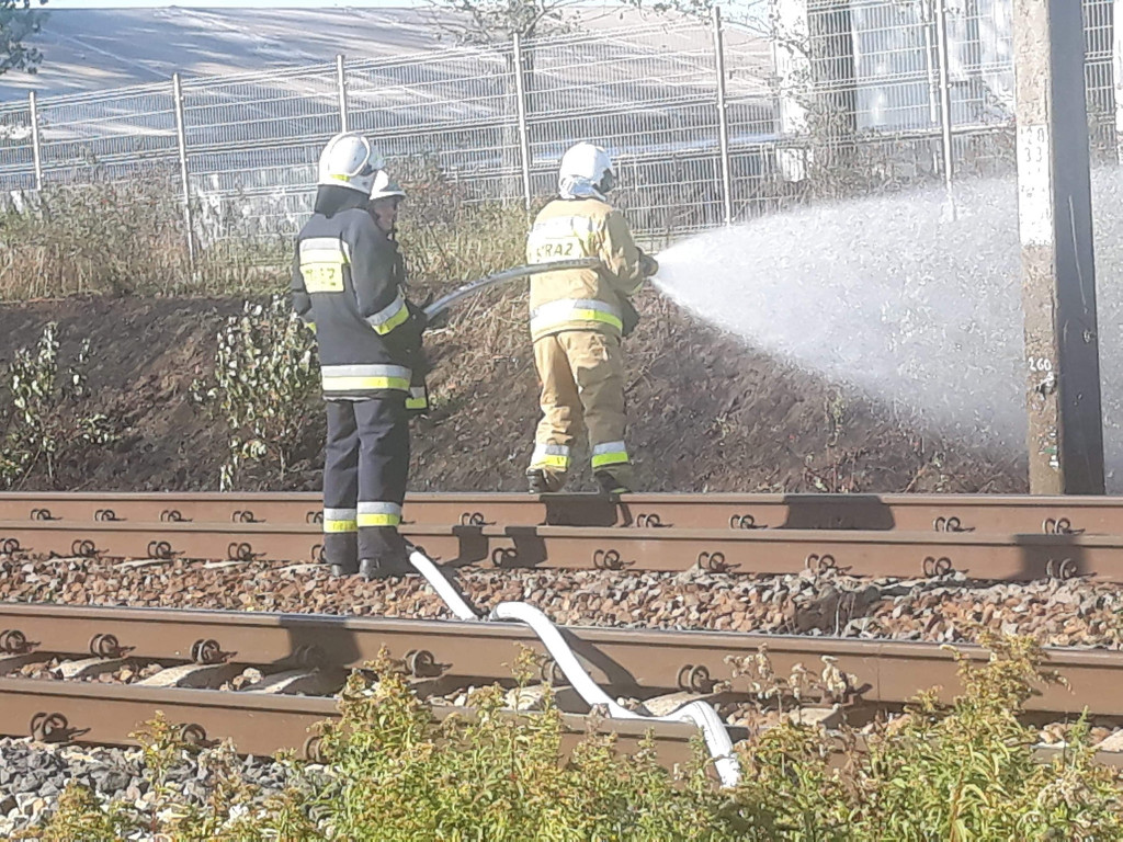 Dwa pożary torowiska w Witaszycach