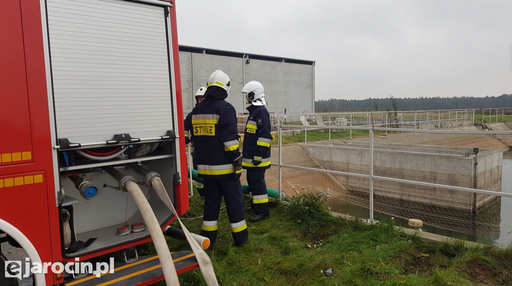 Akcja strażaków na terenie ZGO-WCR