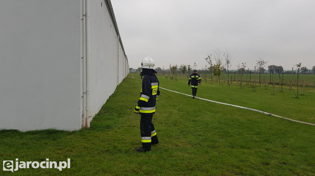 Akcja strażaków na terenie ZGO-WCR