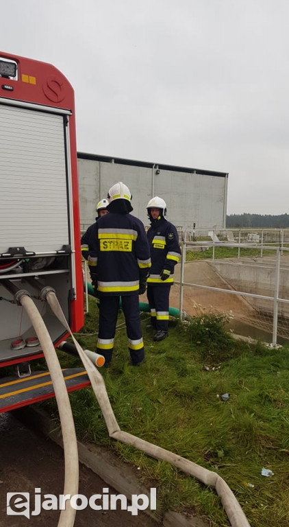 Akcja strażaków na terenie ZGO-WCR