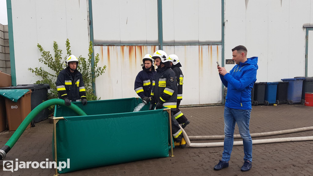 Akcja strażaków na terenie ZGO-WCR