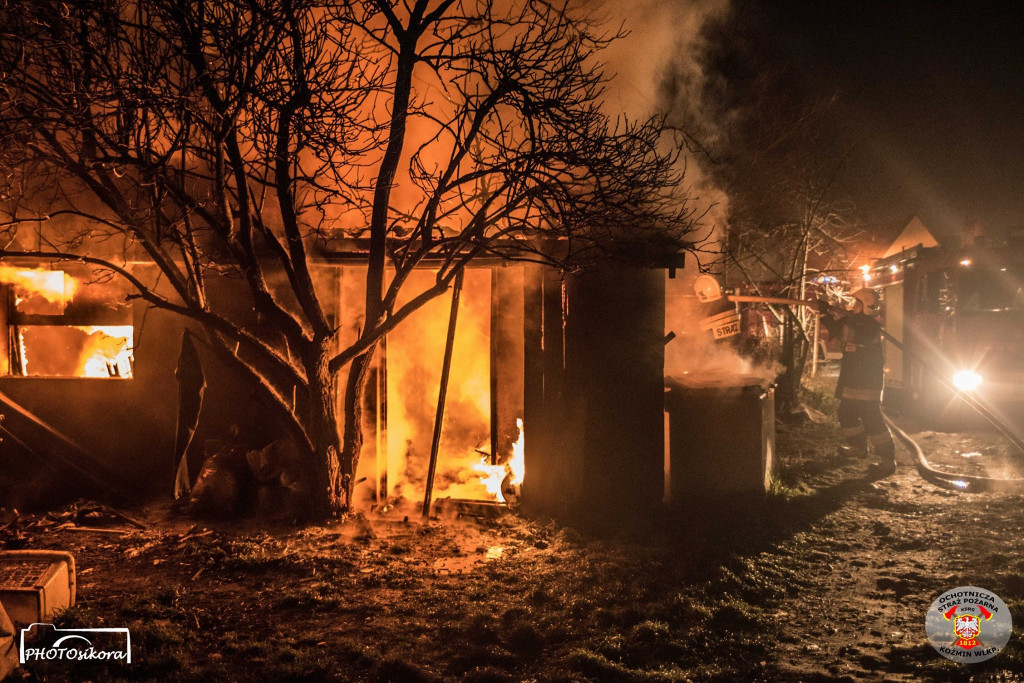 Groźny pożar w mikołajkowy wieczór - Koźmin Wlkp.