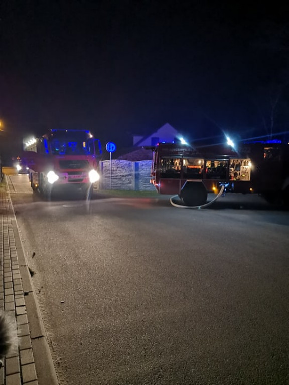 Pożar domu w Wilkowyi
