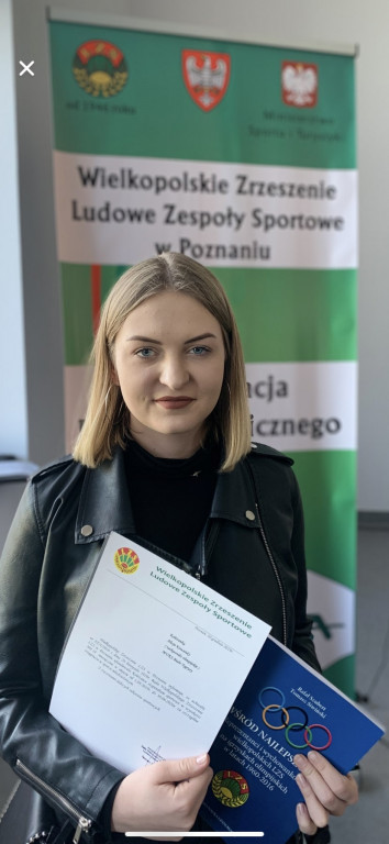 Zawodniczka MUKS Białe Tygrysy ze stypendium