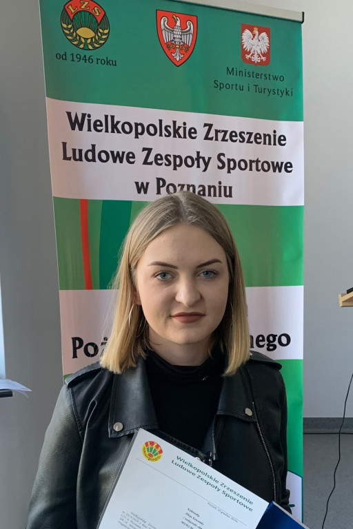 Zawodniczka MUKS Białe Tygrysy ze stypendium