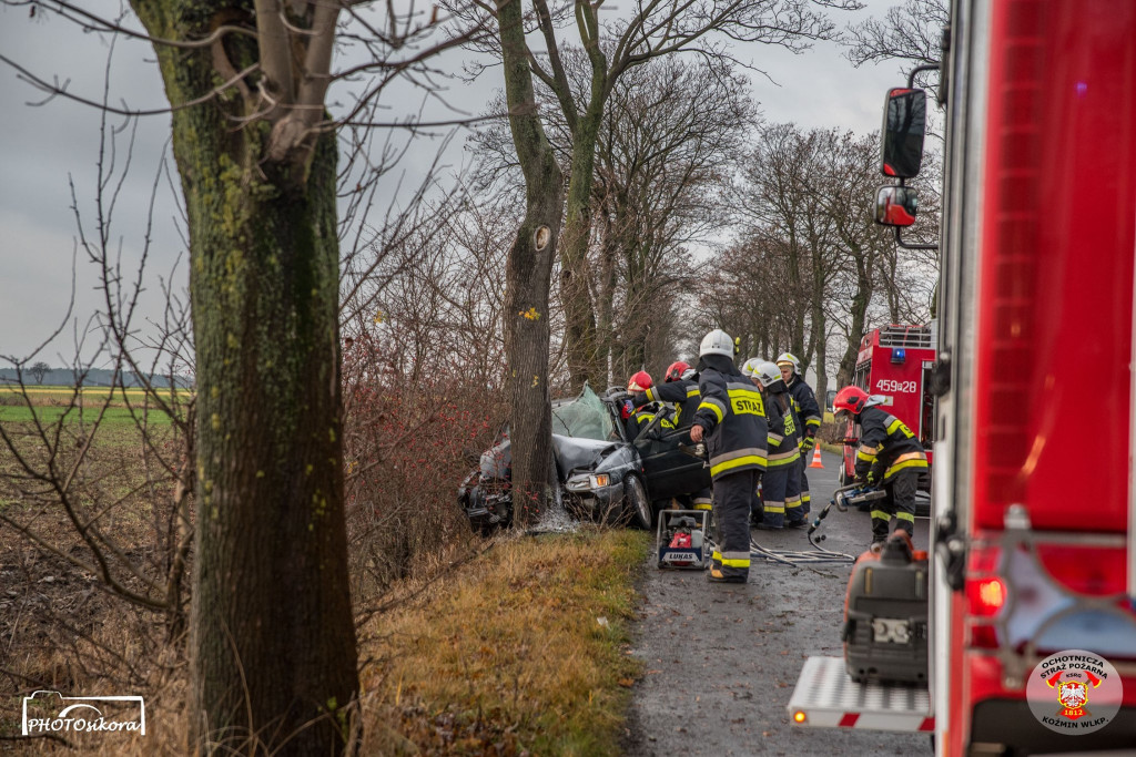Świąteczny wypadek na granicy powiatów