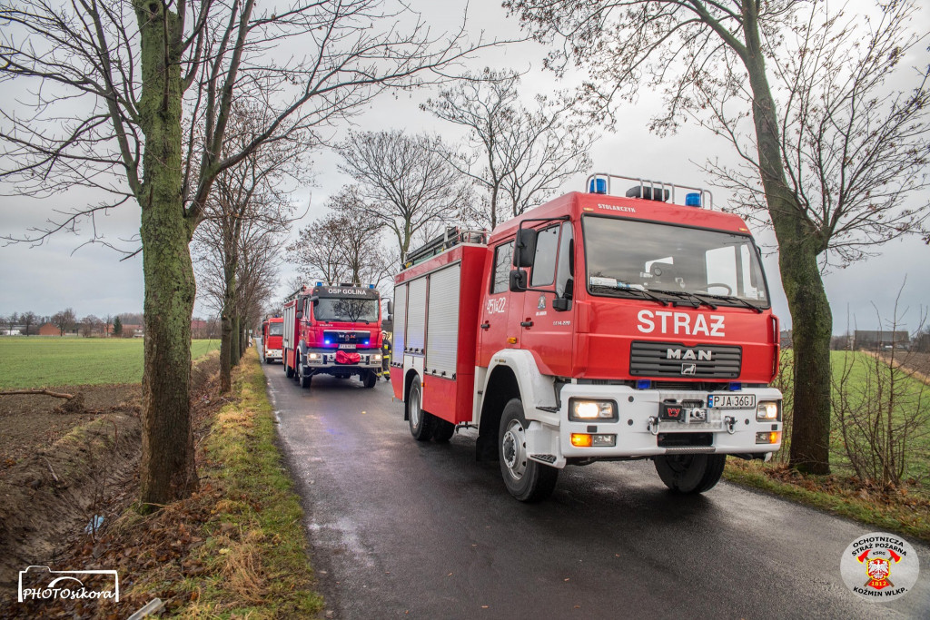 Świąteczny wypadek na granicy powiatów