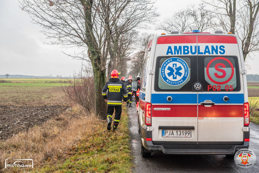 Świąteczny wypadek na granicy powiatów