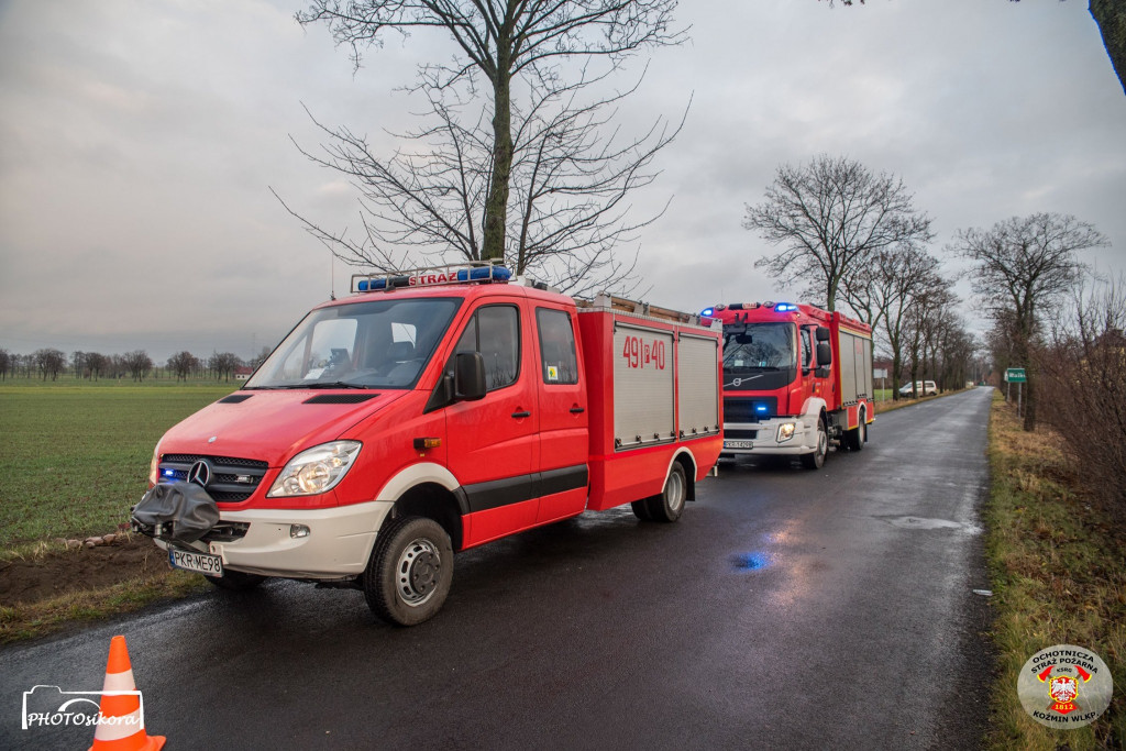 Świąteczny wypadek na granicy powiatów