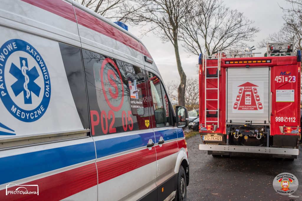 Świąteczny wypadek na granicy powiatów