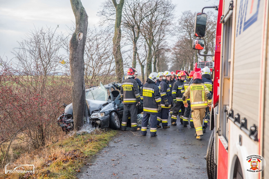 Świąteczny wypadek na granicy powiatów