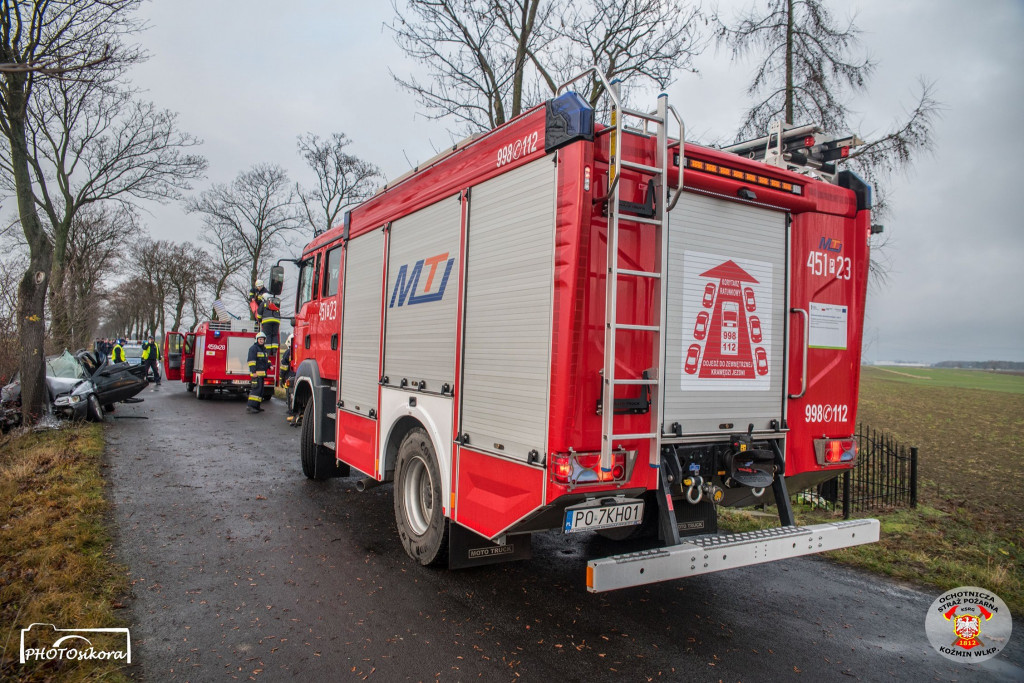 Świąteczny wypadek na granicy powiatów