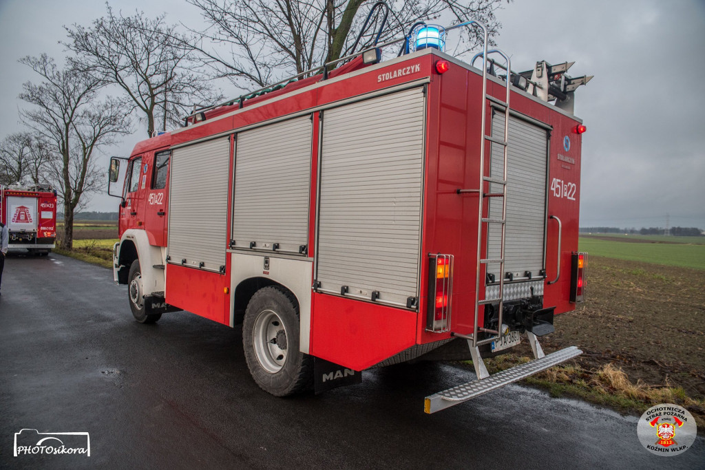 Świąteczny wypadek na granicy powiatów