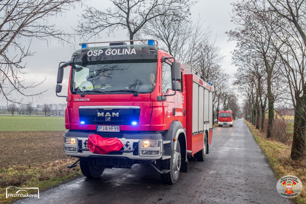 Świąteczny wypadek na granicy powiatów