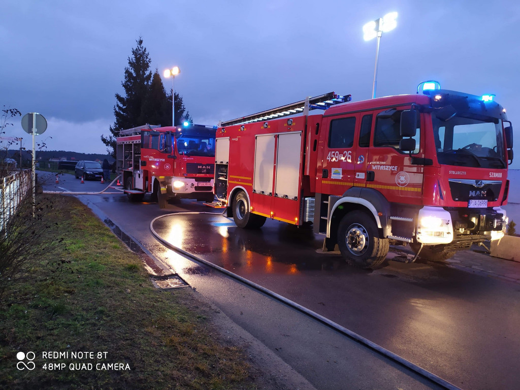 Pożar w domu jednorodzinnym w Witaszycach
