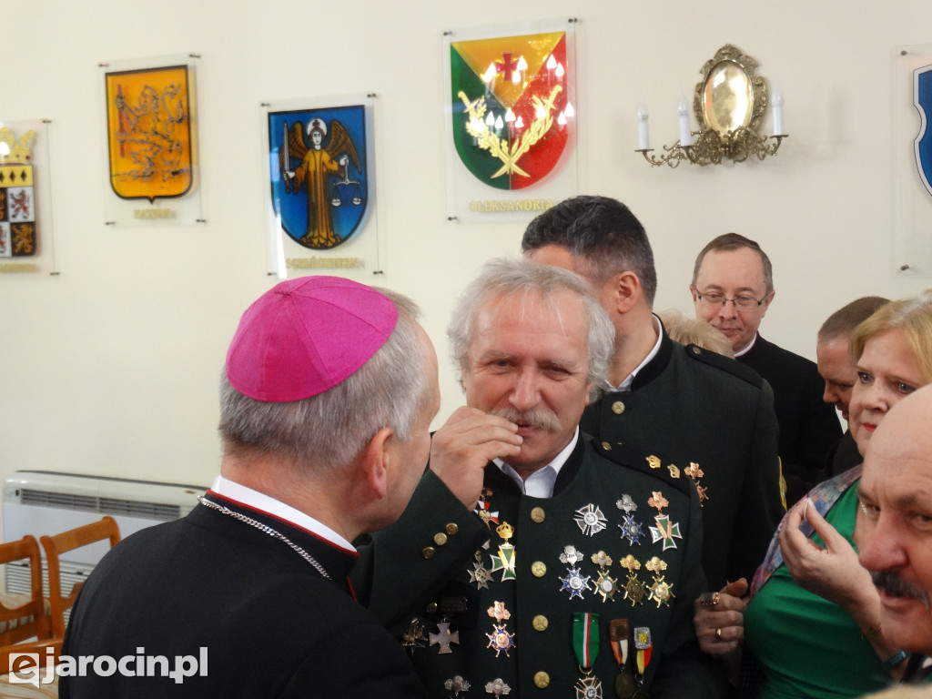 Spotkanie opłatkowe z biskupem w Jarocinie