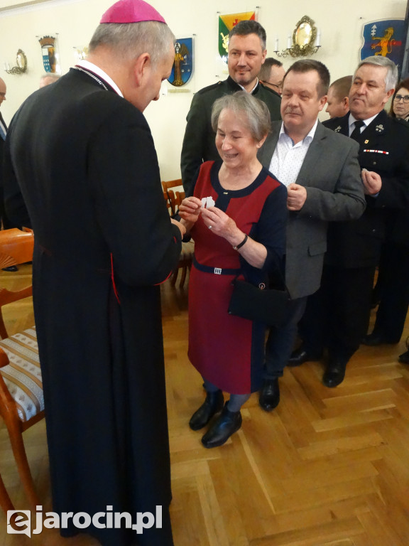 Spotkanie opłatkowe z biskupem w Jarocinie