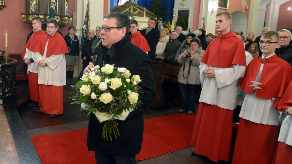 Spotkanie opłatkowe z biskupem w Jarocinie