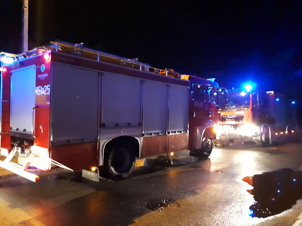 Nocny pożar w Witaszycach