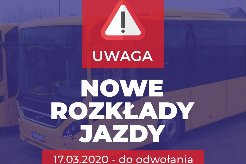 Koronawirus - specjalny rozkład jazdy JLA