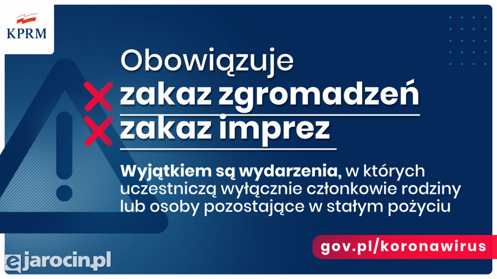 Ograniczenia w związku z koronawirusem do 11.04