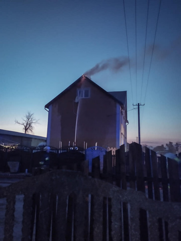 Pożar domu w miejscowości Chromiec