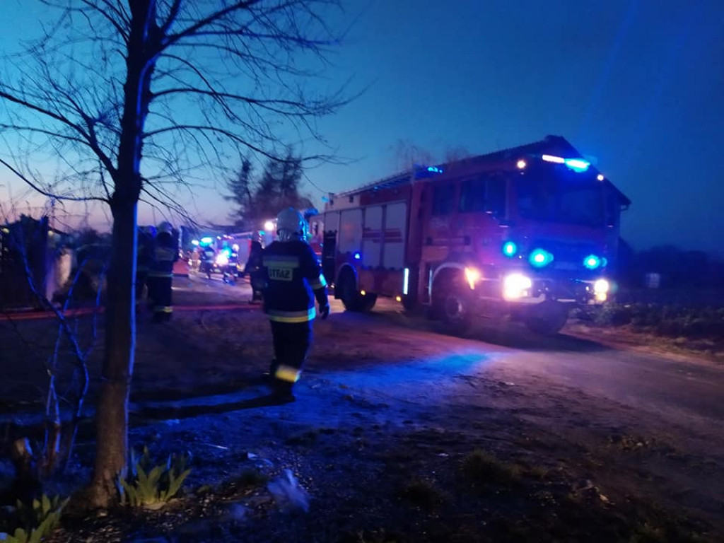 Pożar domu w miejscowości Chromiec